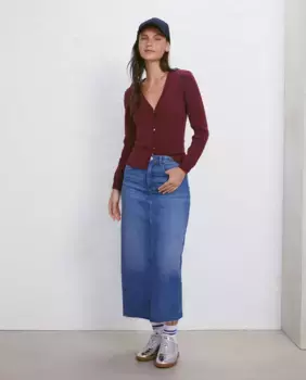 Структурированная женский кардиган Easy Wear, бордовый