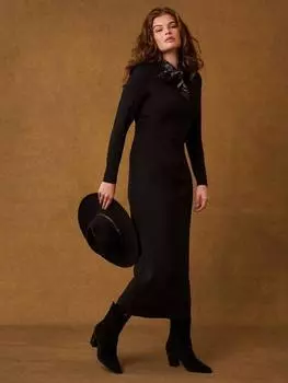 Структурированное платье миди Mint Velvet, черный