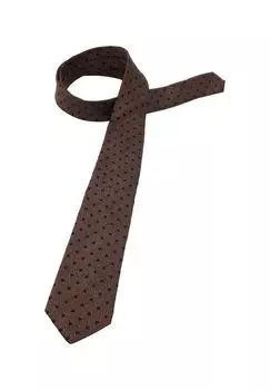 Структурированный галстук ETERNA, коричневый