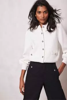 Структурированный кардиган Mint Velvet, белый