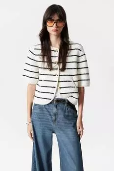 Структурированный кардиган с короткими рукавами & Other Stories, мультиколор