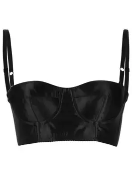 Структурированный топ-бралетт Dolce & Gabbana, черный