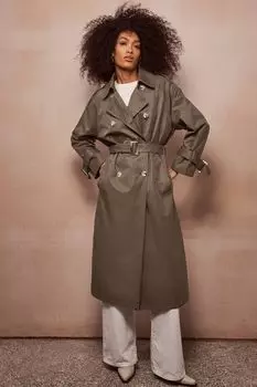 Структурированный тренч Mint Velvet, зеленый