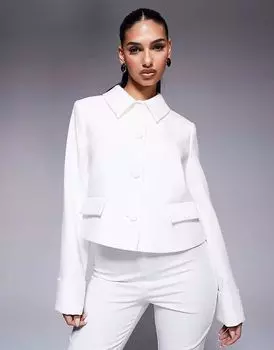 Структурированный жакет River Island белого цвета