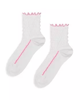 СТРУКТУРНЫЙ SLINKY 1/4 КРЮ Happy Socks, белый