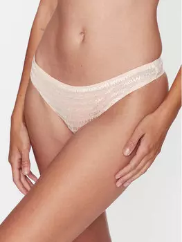 Струнная танга Emporio Armani Underwear, бежевый