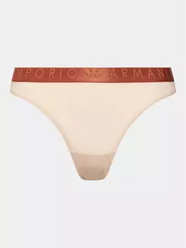 Струнная танга Emporio Armani Underwear, бежевый