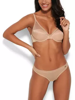 Струнная танга Gossard, бежевый