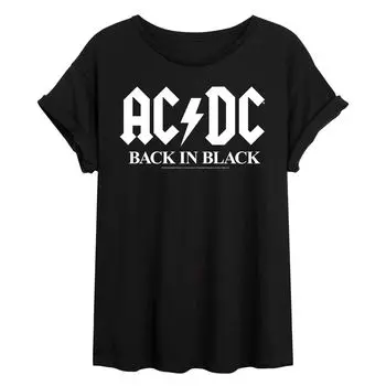 Струящаяся футболка AC/DC для юниоров "Back In Black" Licensed Character