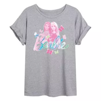 Струящаяся футболка Barbie Tie Dye для юниоров Licensed Character, серый