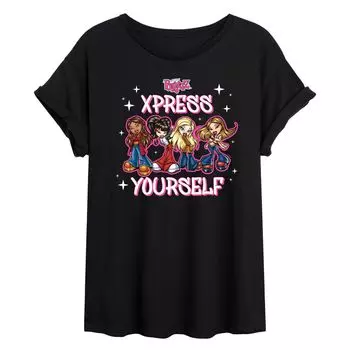 Струящаяся футболка Bratz Xpress Yourself для юниоров Licensed Character, черный