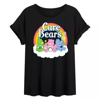 Струящаяся футболка Care Bears для юниоров Licensed Character, черный