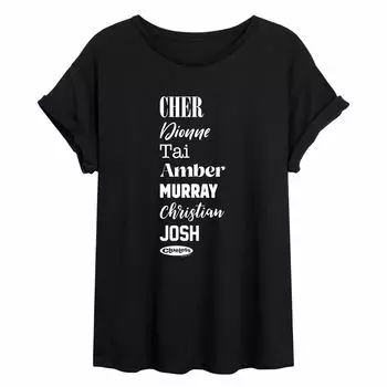 Струящаяся футболка Clueless Name Stack для юниоров Licensed Character
