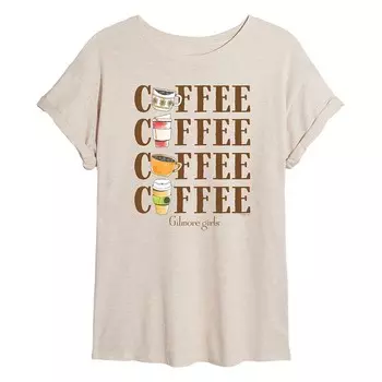 Струящаяся футболка цвета кофе Gilmore Girls для юниоров Licensed Character, цвет Beige Khaki