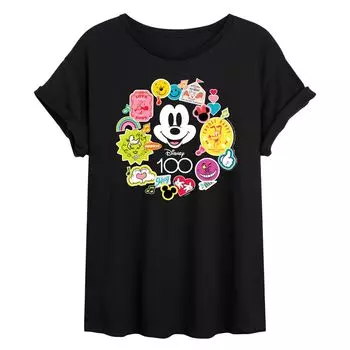Струящаяся футболка Disney 100 Juniors с Микки Классикой Disney