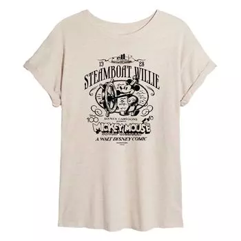 Струящаяся футболка Disney 100 Juniors Steamboat Willie Disney