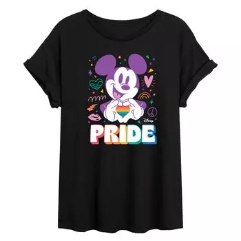 Струящаяся футболка Disney's Juniors' Pride с Микки Disney