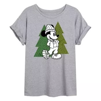 Струящаяся футболка Disney's Mickey Mouse Junior's Mickey Trees Disney