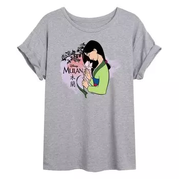 Струящаяся футболка Disney's Mulan Juniors Blossoms Licensed Character