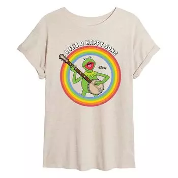 Струящаяся футболка Disney's The Muppets Juniors Happy Song Licensed Character, бежевый