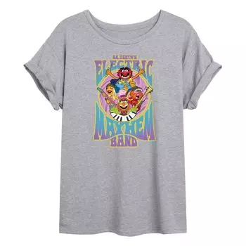Струящаяся футболка Disney's The Muppets Juniors Mayhem Band Licensed Character, серый