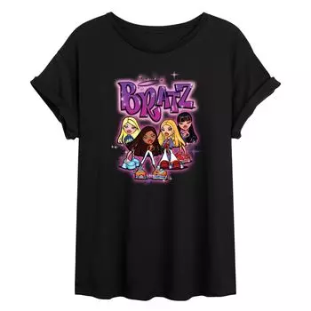 Струящаяся футболка для малышей Bratz Doll Licensed Character, черный
