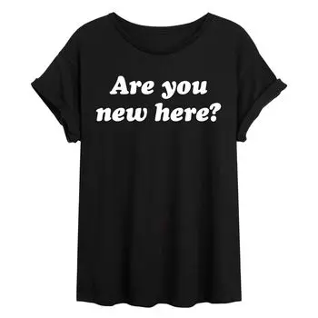 Струящаяся футболка для юниоров «Are You New Here» Licensed Character
