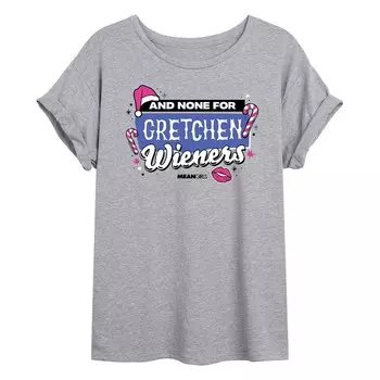 Струящаяся футболка для юниоров «Дрянные девчонки» None For Gretchen Wieners Licensed Character, цвет Heather Gray