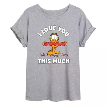 Струящаяся футболка Garfield Love You для юниоров Licensed Character