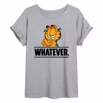 Струящаяся футболка Garfield "Whatever" для юниоров Licensed Character