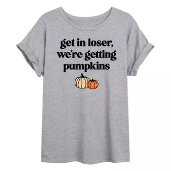 Струящаяся футболка Get In Loser Pumpkins для юниоров Licensed Character, серый