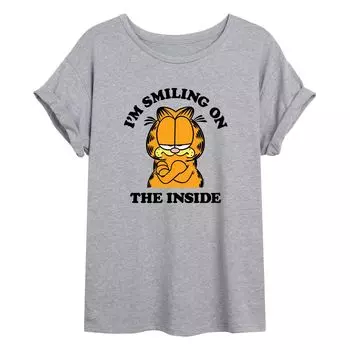 Струящаяся футболка Junior's Garfield Smiling Licensed Character