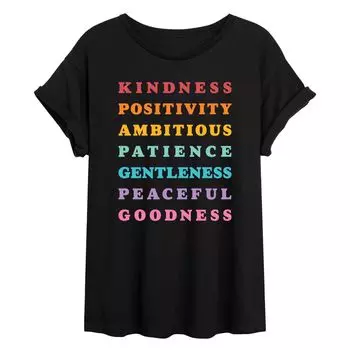 Струящаяся футболка Junior's Positive Words Licensed Character