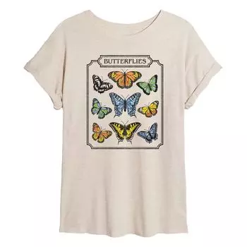 Струящаяся футболка Juniors' Chart Of Butterflies Licensed Character