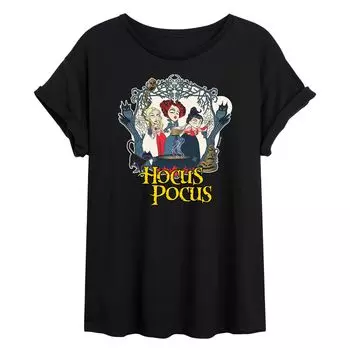 Струящаяся футболка Juniors' Hocus Pocus Spells Licensed Character, черный