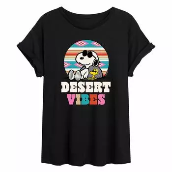 Струящаяся футболка Juniors' Peanuts Desert Vibes Licensed Character