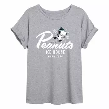 Струящаяся футболка Juniors' Peanuts Ice House Licensed Character