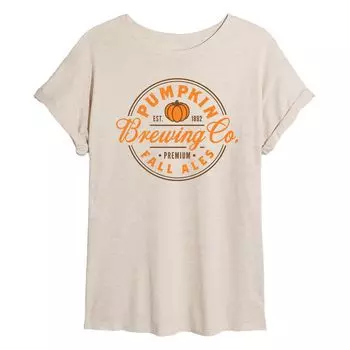 Струящаяся футболка Juniors' Pumpkin Brewing Co Licensed Character, бежевый