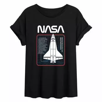 Струящаяся футболка космического корабля NASA для юниоров Licensed Character