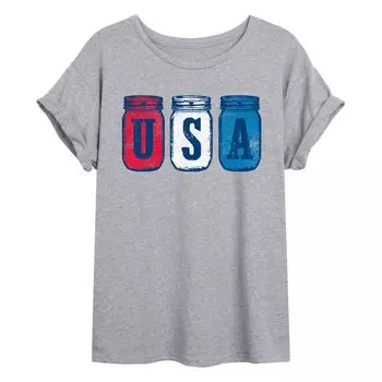 Струящаяся футболка Mason Jars для юниоров США Licensed Character