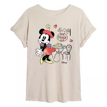 Струящаяся футболка Paris Minnie Mouse для юниоров Disney's Licensed Character, цвет Beige Khaki