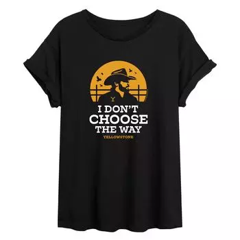 Струящаяся футболка Rip Wheeler для юниоров Yellowstone "I Don't Choose The Way" Licensed Character