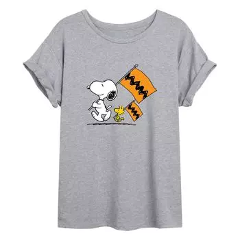Струящаяся футболка с флагом Peanuts для юниоров Licensed Character