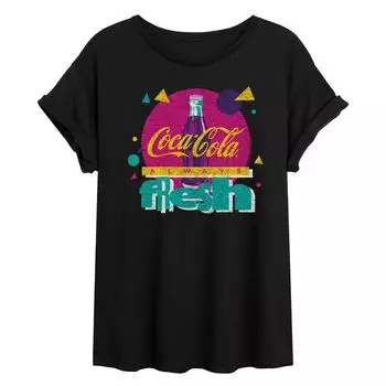 Струящаяся футболка с логотипом Coca-Cola для юниоров Licensed Character, черный