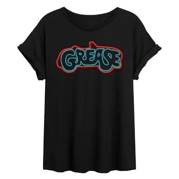 Струящаяся футболка с логотипом Juniors' Grease Licensed Character, черный