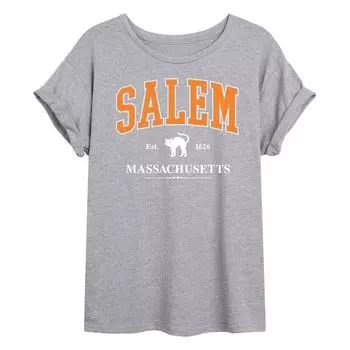 Струящаяся футболка студенческой команды Salem Massachusetts для юниоров Licensed Character, серый