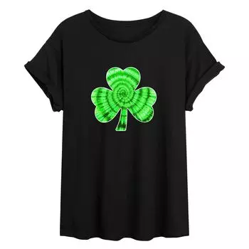 Струящаяся футболка Tie Dye Shamrock для юниоров Licensed Character