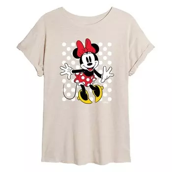 Струящаяся футболка в горошек Disney's Minnie Mouse Juniors для детей, бежевый