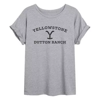 Струящаяся футболка Yellowstone Dutton Ranch для юниоров Licensed Character, серый