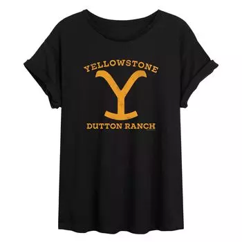 Струящаяся футболка Yellowstone Dutton Ranch Y для юниоров Licensed Character